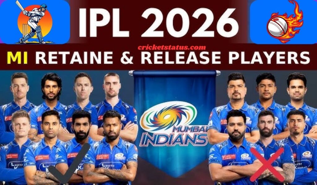 MI Retained & Released Players List for IPL 2026 - Full Squad Update