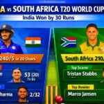 India vs South Africa T20 World Cup | Match Result & Scorecard