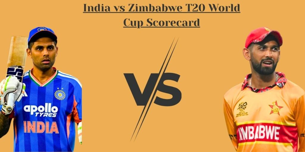 India vs Zimbabwe T20 World Cup Scorecard