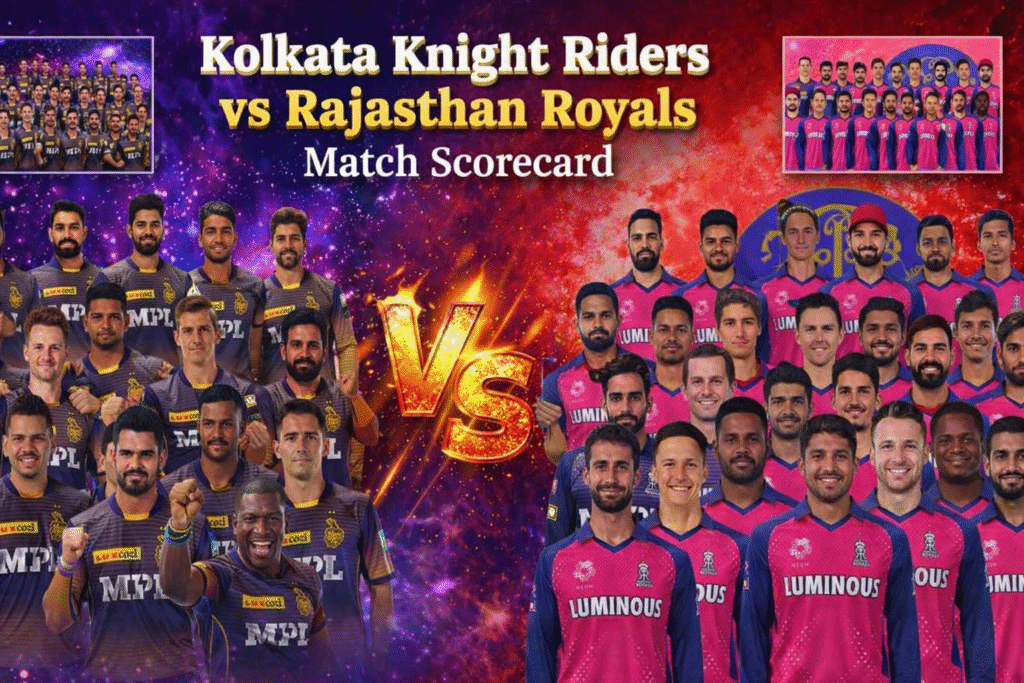 Kolkata Knight Riders vs Rajasthan Royals Match Scorecard – IPL 2025 Full Match Report