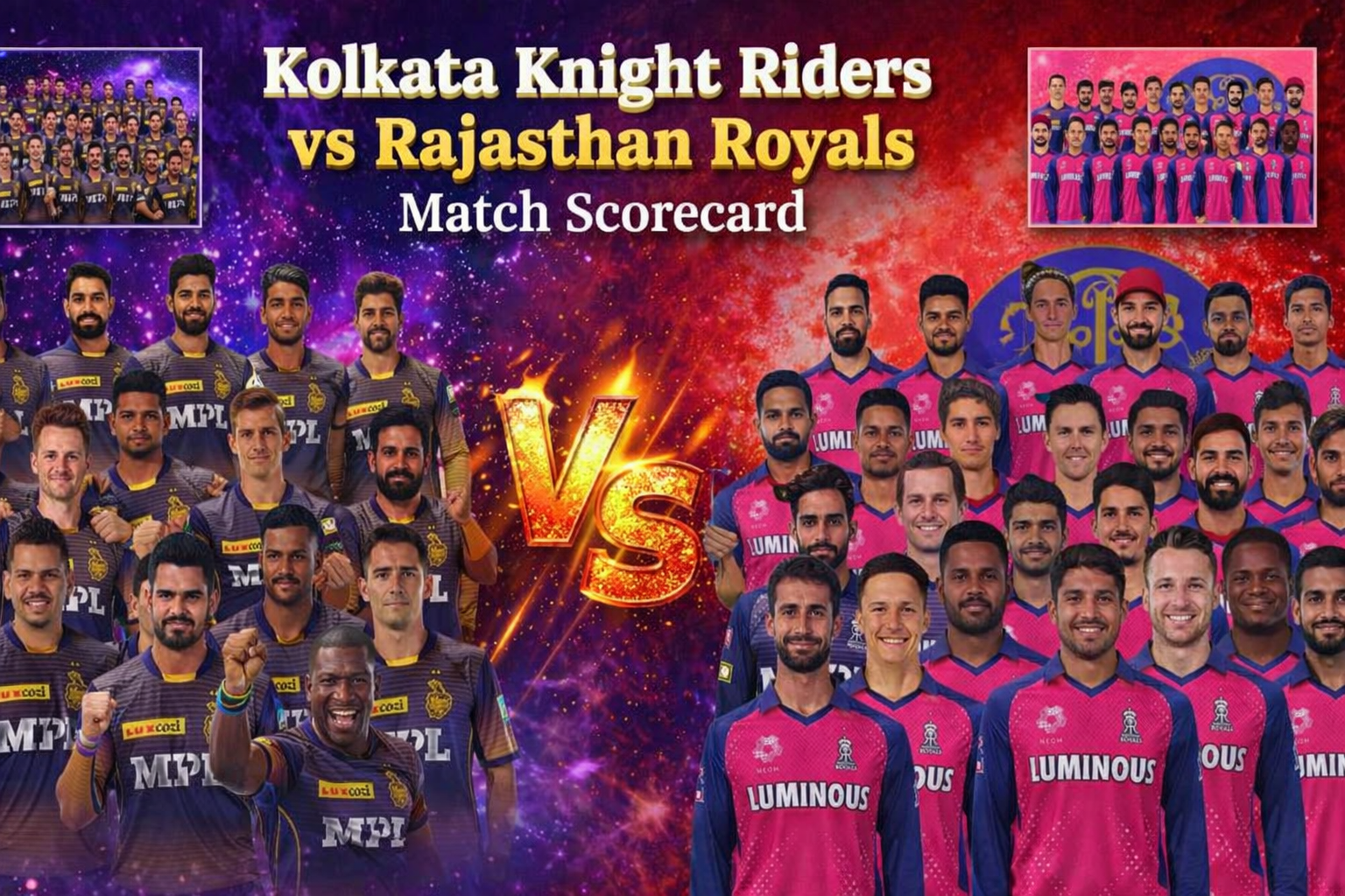 Kolkata Knight Riders vs Rajasthan Royals Match Scorecard – IPL 2025 Full Match Report