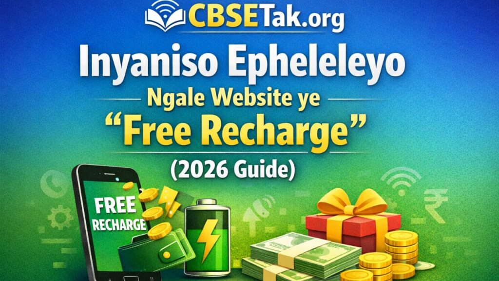 CBSETak Org: Inyaniso Epheleleyo Ngale Website ye “Free Recharge” (2026 Guide)