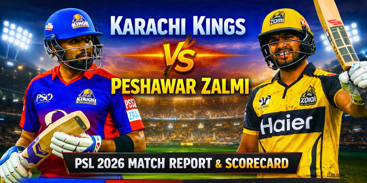 Karachi Kings vs Peshawar Zalmi Match Scorecard | Full Highlights & Stats
