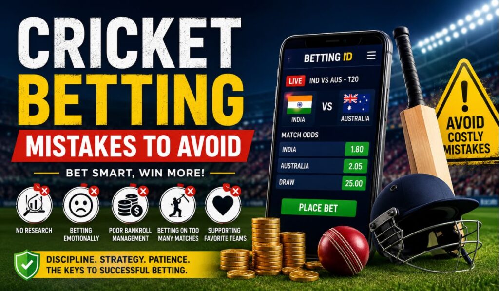 Cricket Betting Mistakes to Avoid for Betting ID Users